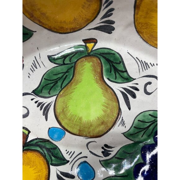 Talavera Lead free  Fruit Bowl of Clay  by R. Venegas Mexico - Picture 2 of 5
